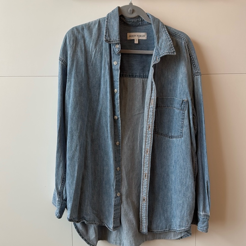 Aritzia Oversized Denim Shirt